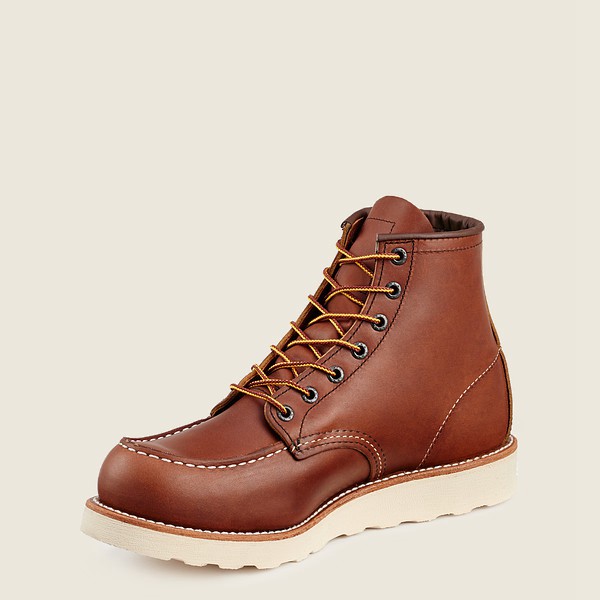 Mens Red Wing Traction Tred - 6-inch Soft Toe - Work Boots Brown - JMY671592